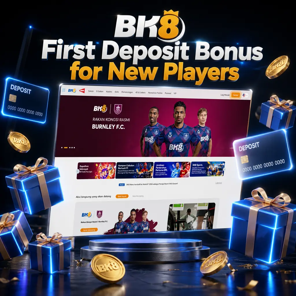 BK8 first deposit bonus: 288% casino welcome offer up to MYR 2,880 or 150% sports bonus up to MYR 300 for new players.