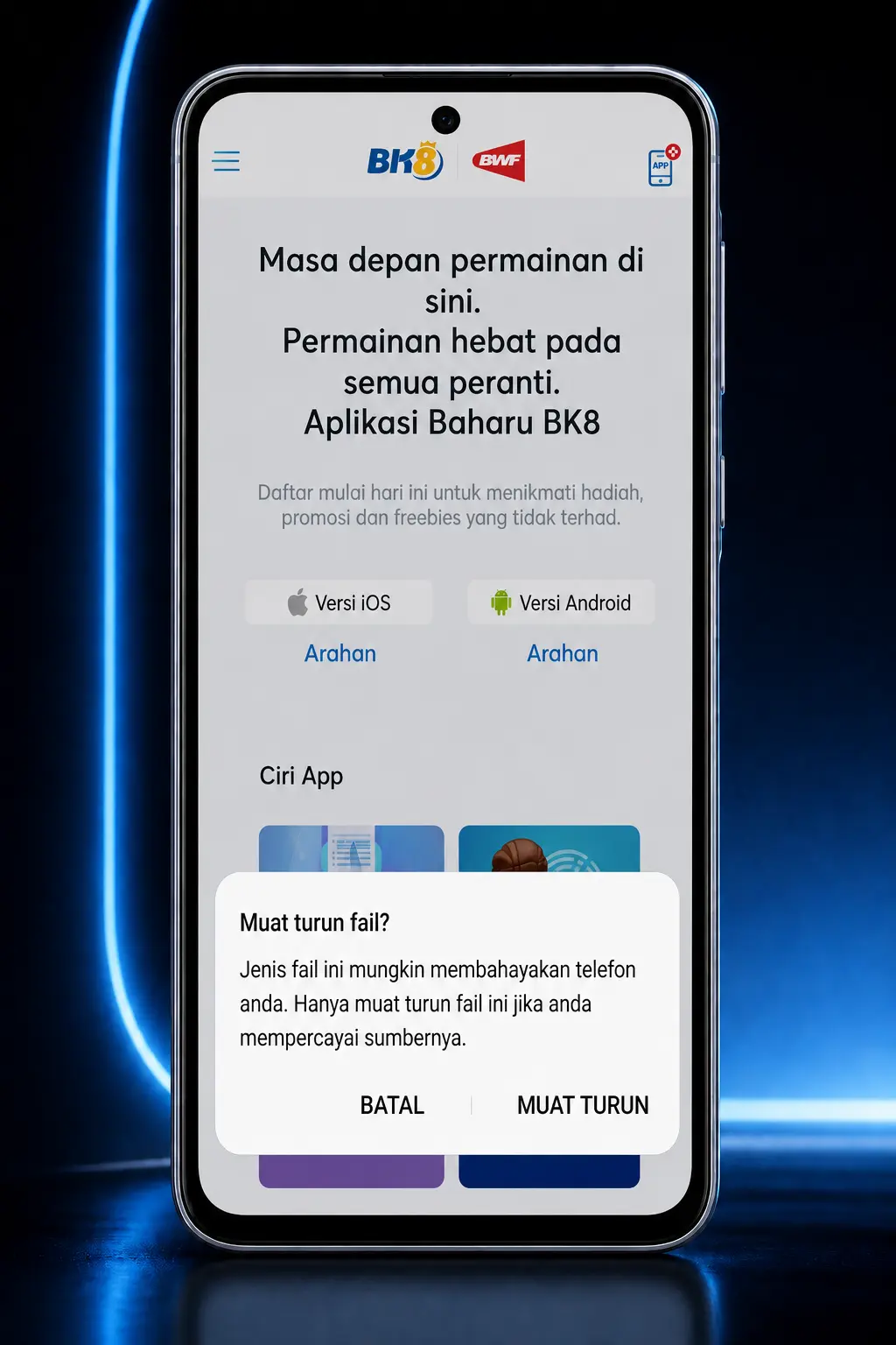 Step-by-step guide showing how to download and install the BK8 Android APK on compatible mobile devices.